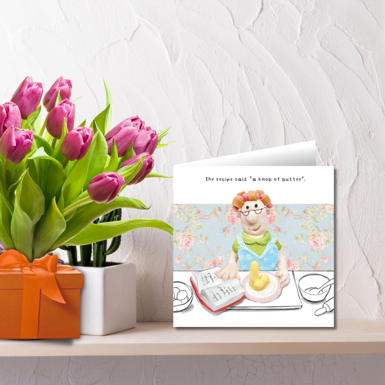 Emotional Rescue Carte D'anniversaire Familiale Modèle Pour Elle, The Recipe Said « A Knob Of Butter », Carte D'anniversaire Pour Femme, Carte