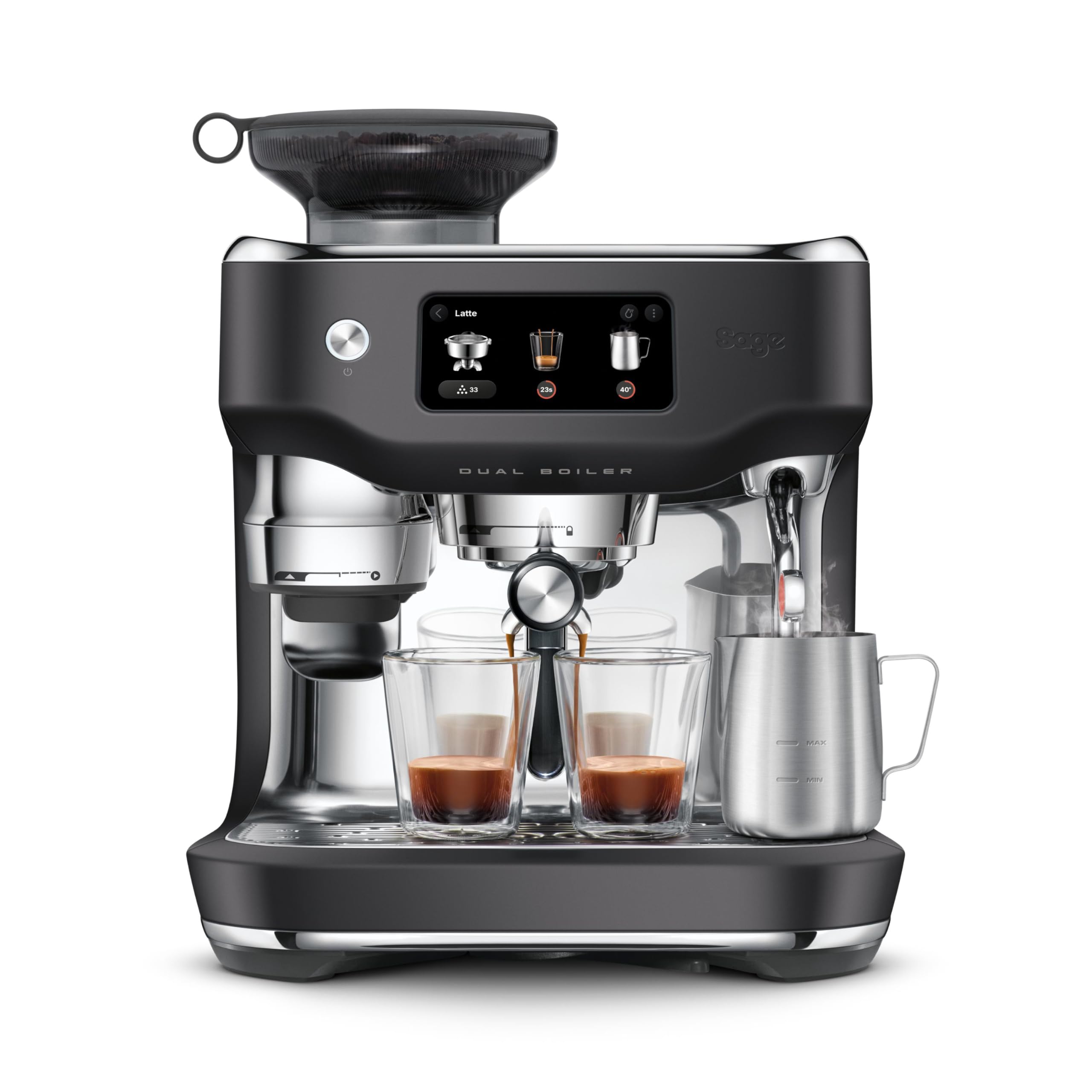 Sage Oracle Dual Boiler, Bean to Cup Machine, Black Truffle