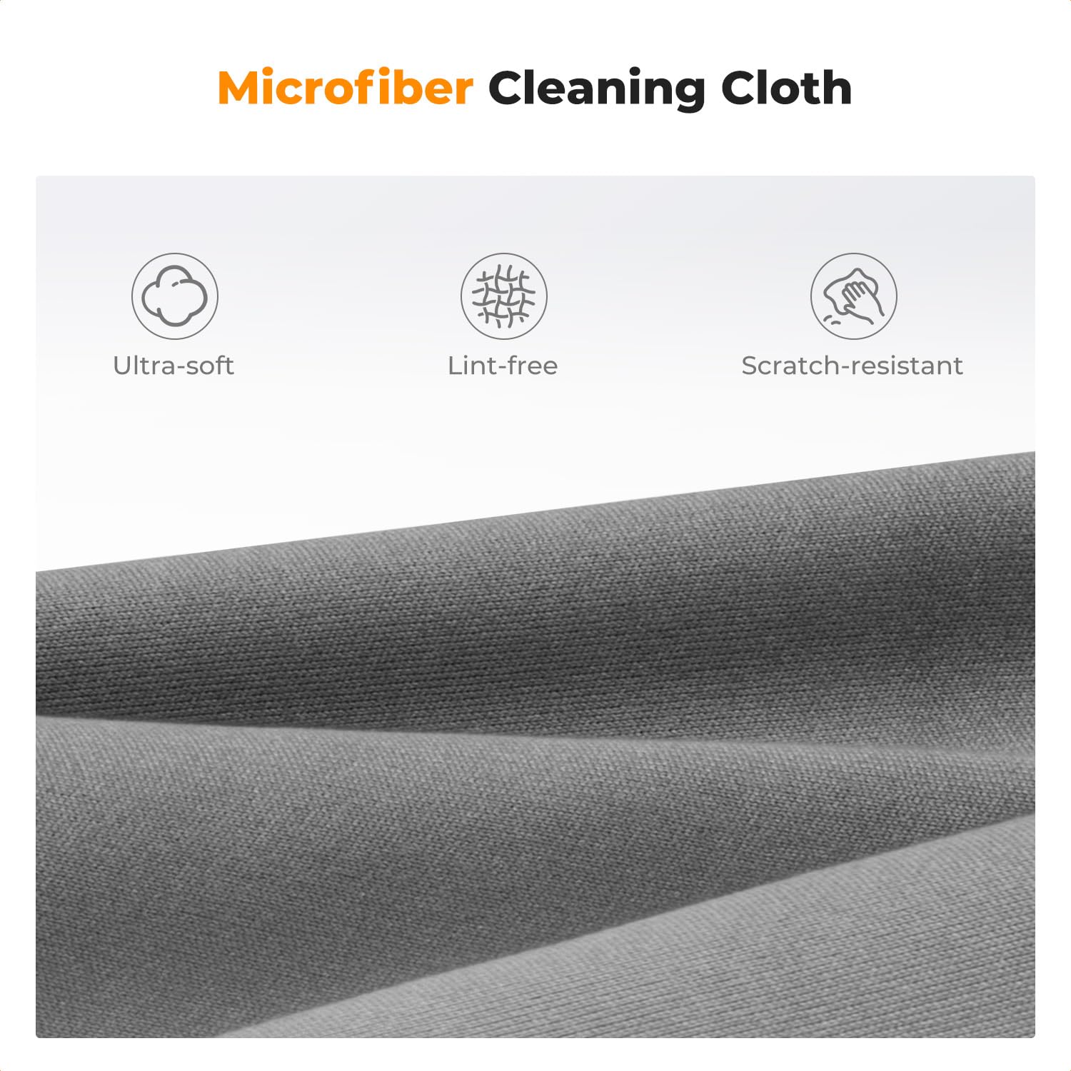 K&F CONCEPT Kit de Nettoyant pour Lunettes de Vue, Objectif Photo, Écran, Caméra, TV, Smartphones, Nettoyage en Douceur sans Alcool - Chiffon Microfibre 15x15cm + 40x40cm + Spray Nettoyants 60 ML