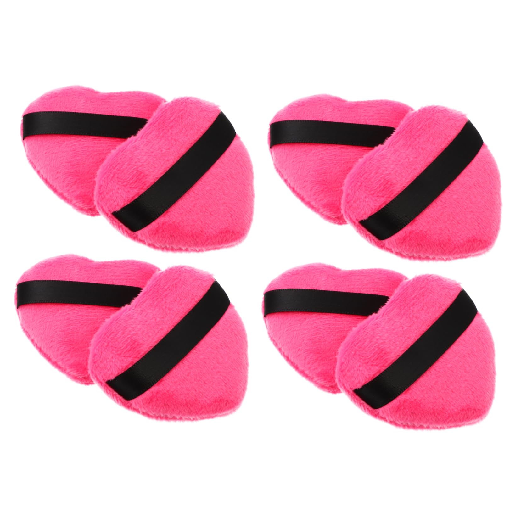 DECOMELODY Facial Makeup Puff Set 8pcs Soft Cotton Rounds Powder Applicator for Foundation Concealer Blusher
