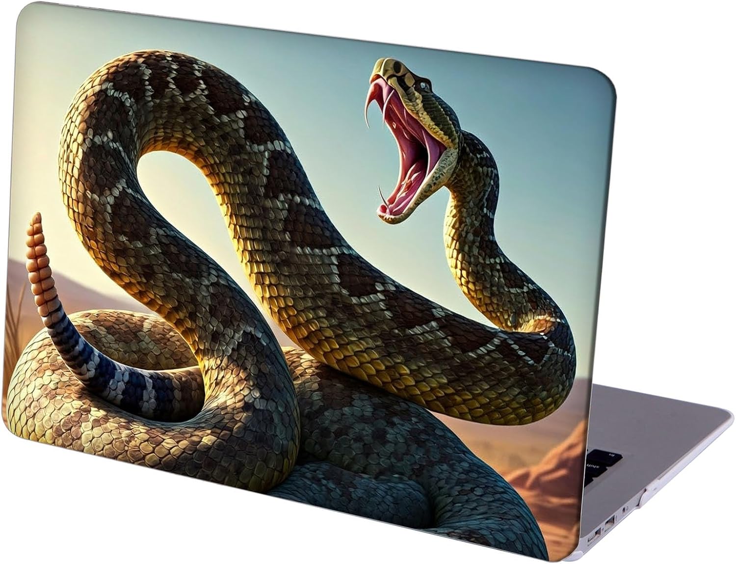 Compatible with MacBook Neo 13-inch, Hard Shell Case with Keyboard Cover and Screen Protector (A3404 A18 Pro chip, 2026 Release) - Snakes MC22760