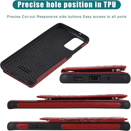 Miniatura 9 de Funda de flores en relieve para Samsung Galaxy S20 FE 5G, funda protectora a prueba de golpes para niñasmujeres, funda tipo cartera magnética doble