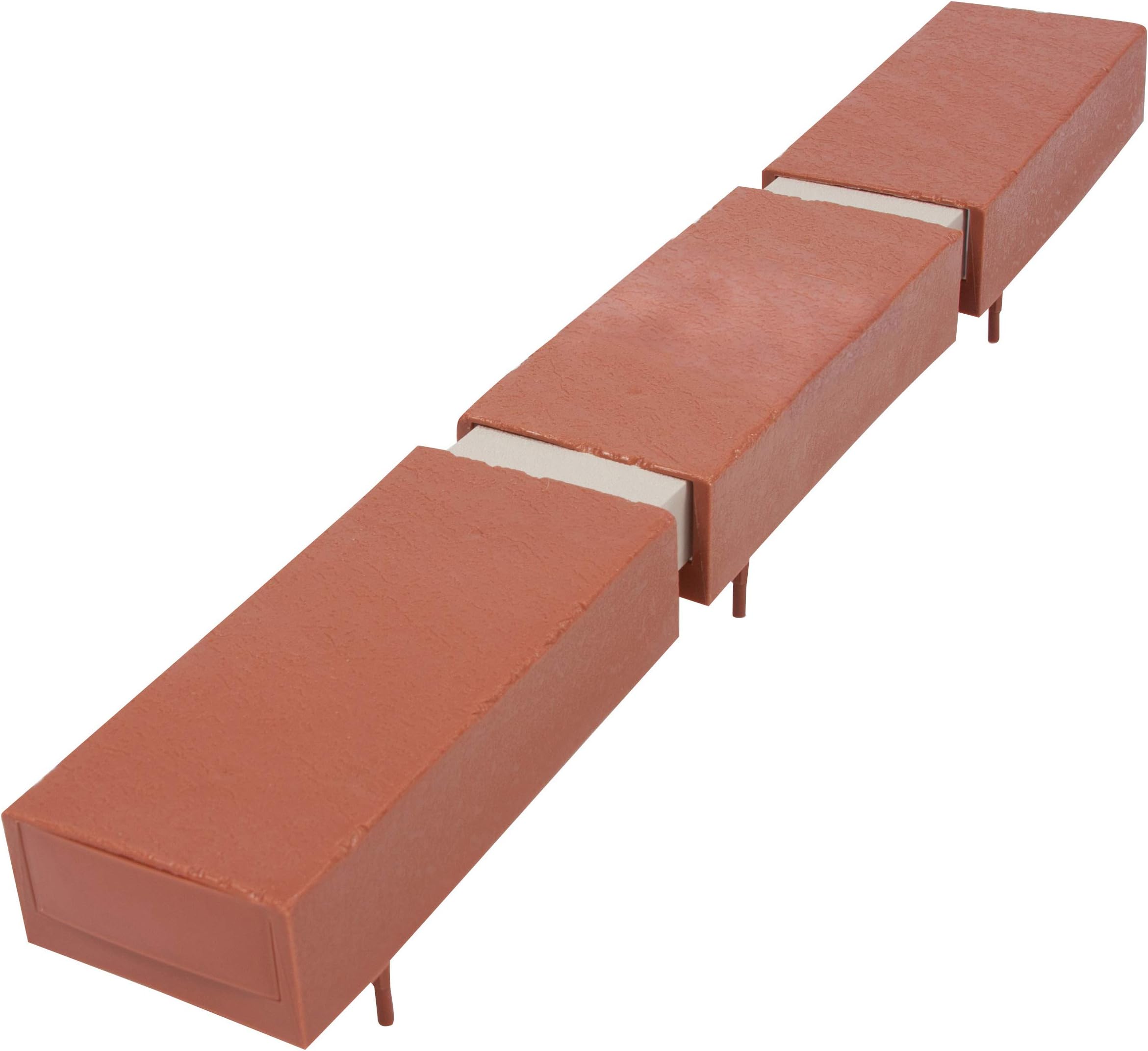 Argee RG825 Lets Edge It Decorative Plastic Brick Edging, no lights, 25 feet, Terra Cotta