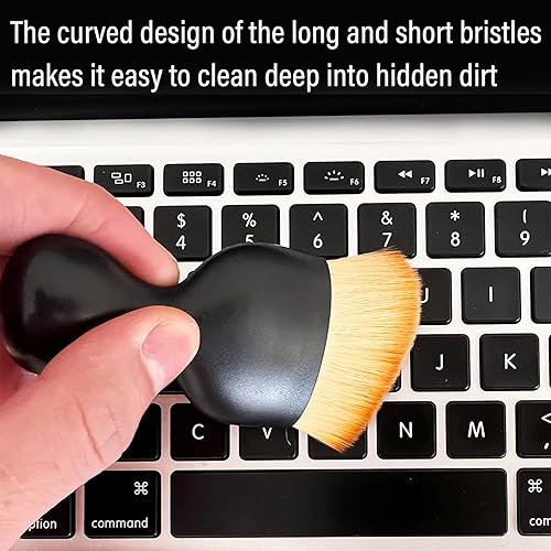 Miniatura 4 de Ziciner Cepillo de polvo para interior del automóvil, limpiadores de detalles de cerdas suaves automáticas, cepillos de limpieza de suciedad de