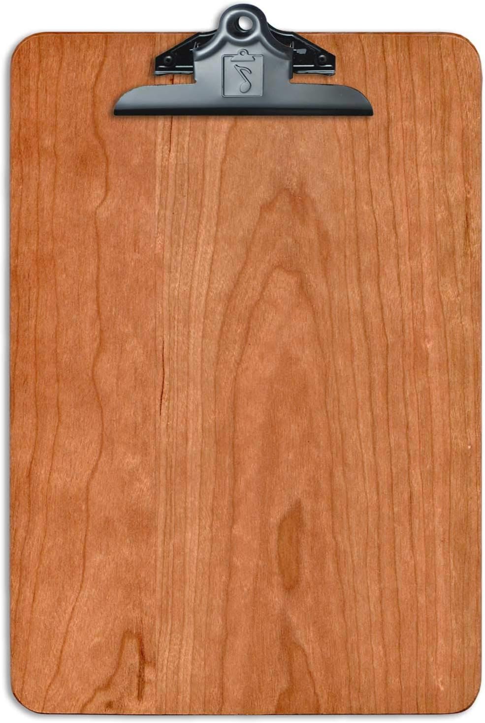Letter Size Clipboard American Cherry Solid Hardwood Clipboards 9.5" x 13.5" Butterfly