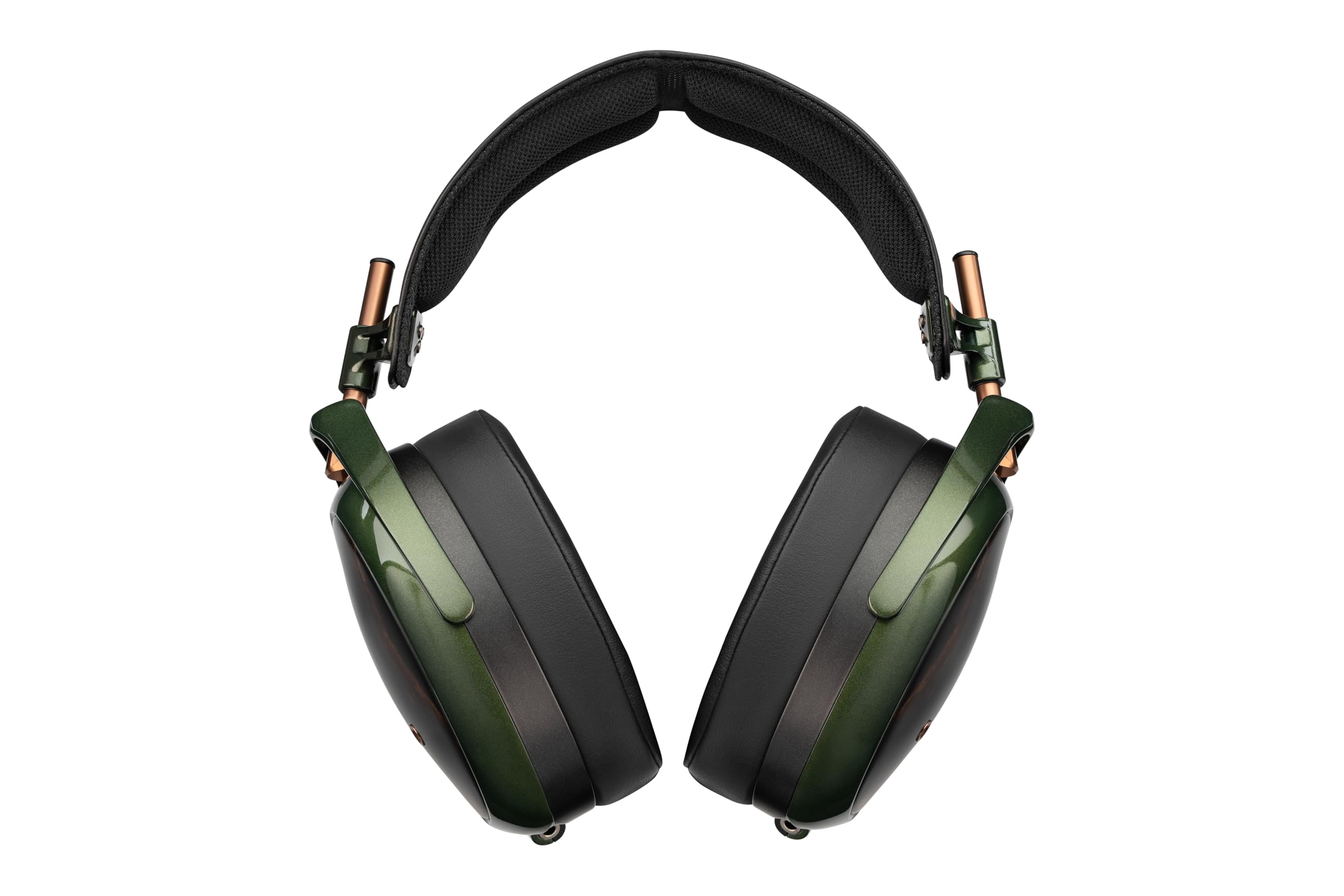 MEZE Audio Strada | Auriculares dinámicos con cable para audiófilos | Auriculares dinámicos de madera de ébano Macassar | Almohadillas magnéticas desmontables | 2 cables OFC trenzados incluidos