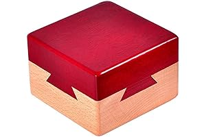 DC-BEAUTIFUL Impossible Dovetail Box Mini 3D Brain Teaser Wooden Magic Drawers Gift...