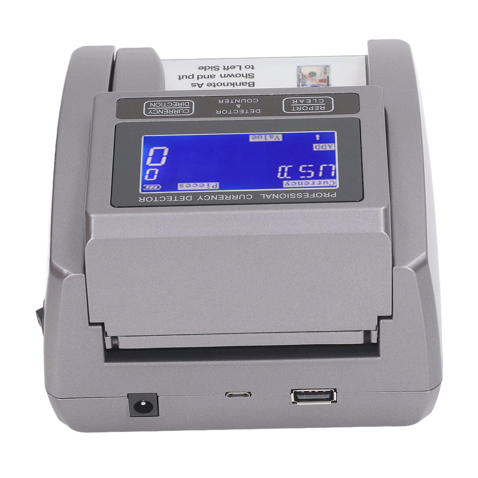 Contasoldi, Contabanconote Ad Alta Efficienza Ampio Display a LED con Girante Ampia Applicazione 100-240 V per Negozi (Spina europea)