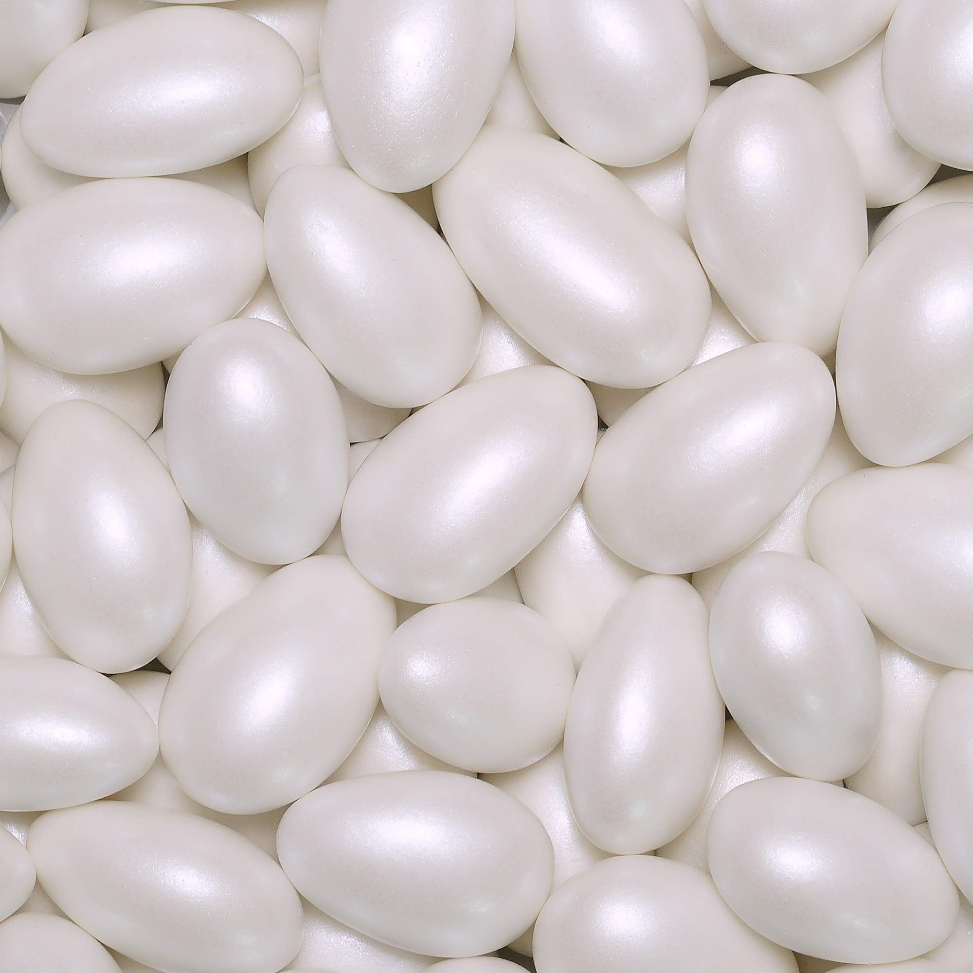 EinsSein Peladillas de Almendra Conchiglia Blanco perla 1kg | 250 pieza Confeti Dulce para Fiestas | Grageas para Boda Bautizo y Comunión | Cumpleaños y Eventos