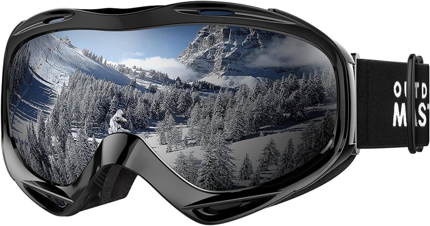 OutdoorMaster OTG Ski Goggles - Over Glasses Ski/Snowboard Goggles for Men
