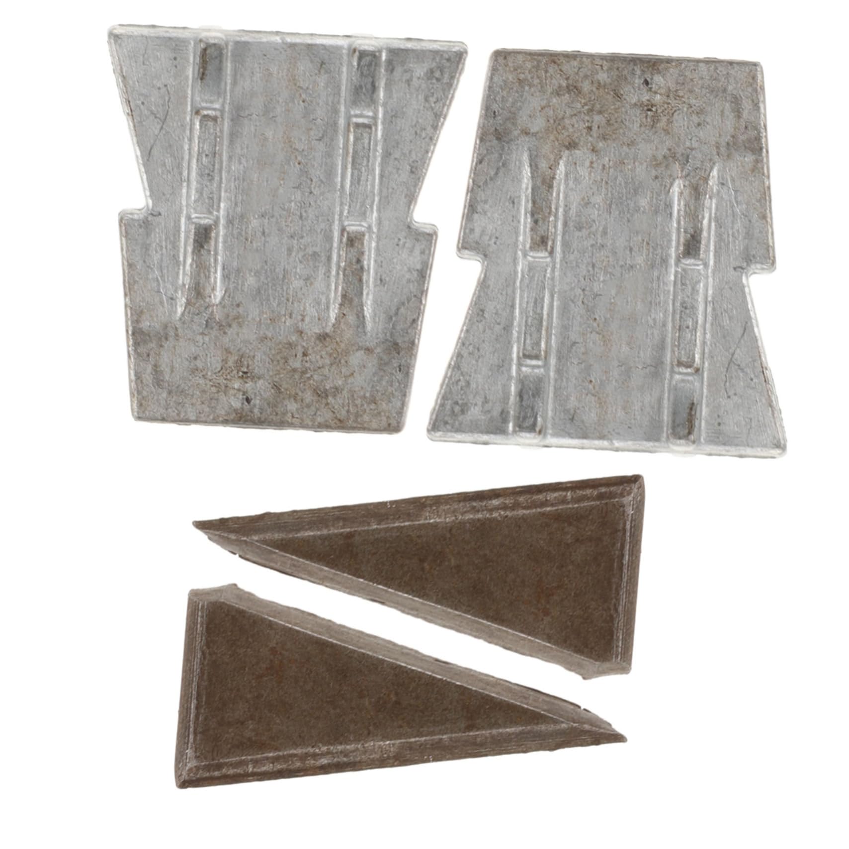 Operitacx 4 Set Installare Zeppe Rinforzate Cuneo Per Cunei Cuneo Spaccalegna Scissione Bushcraft Cuneo A Forma Di Cono Cuneo Di Ricambio Per Martello Ferro Da Stiro Argento 4 Pezzi*4