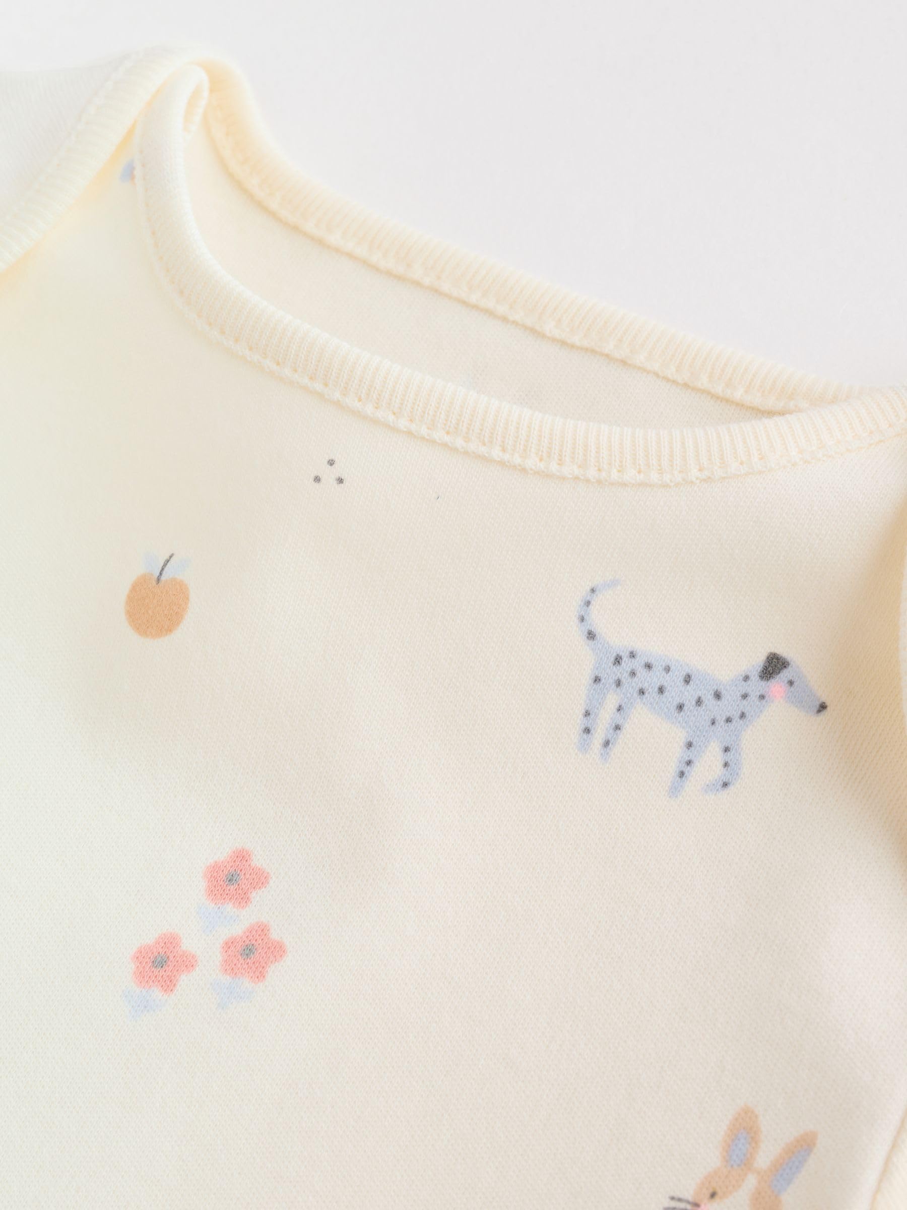 NEXT Baby Mädchen Kurzärmelige Babybodys im 7er-Pack