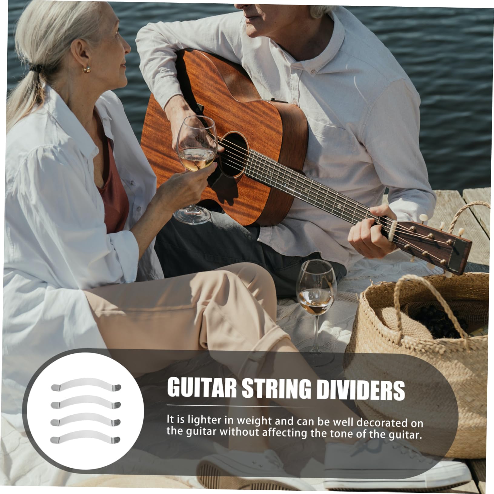 ibasenice 20pezzi Strumenti Per Liutaio Distanziatori Per Corde Per Chitarra Utensili Di Riparazione Per Manutenzione Fretboard e Nut