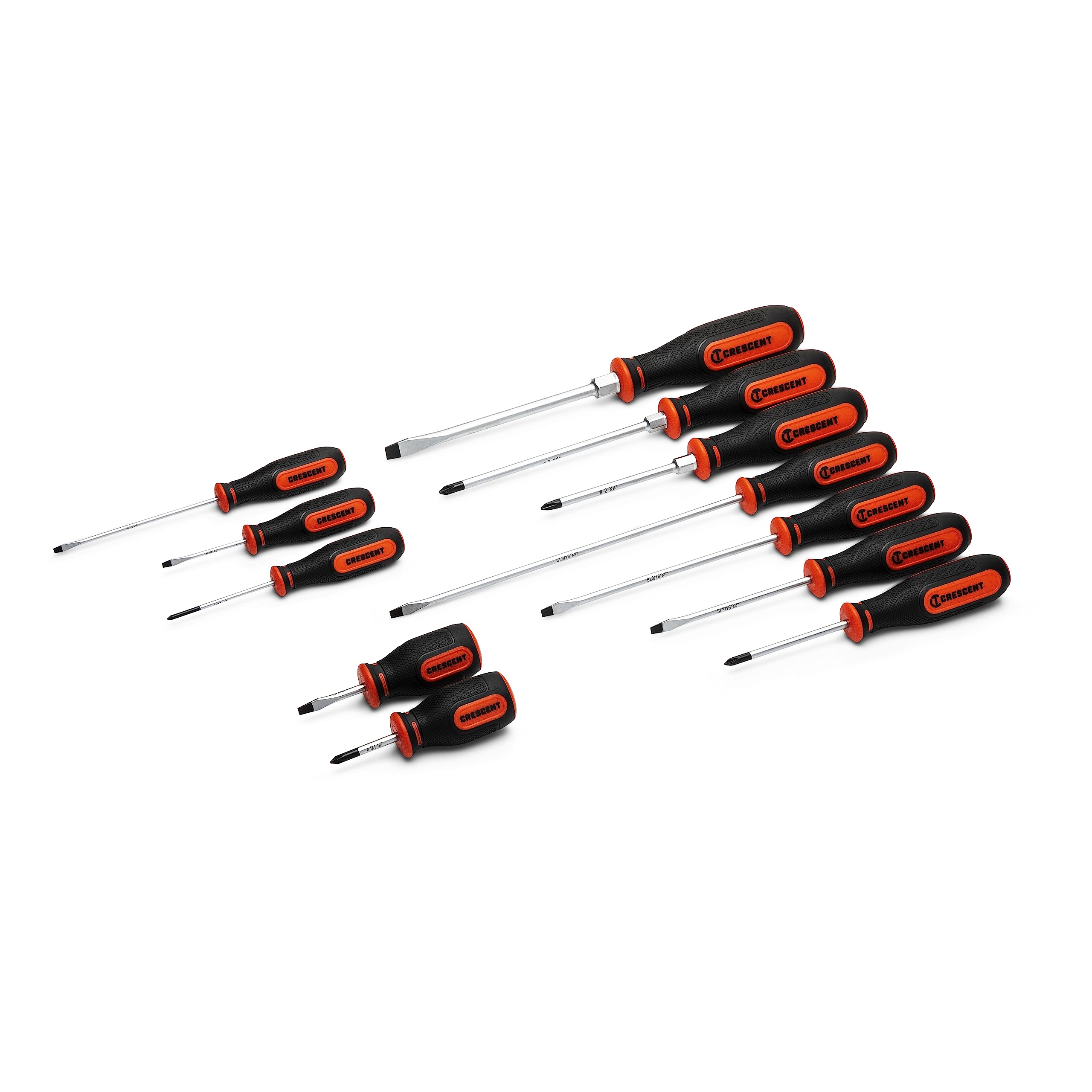 Amazon.com: Crescent 12 Pc. Dual Material Screwdriver Set with