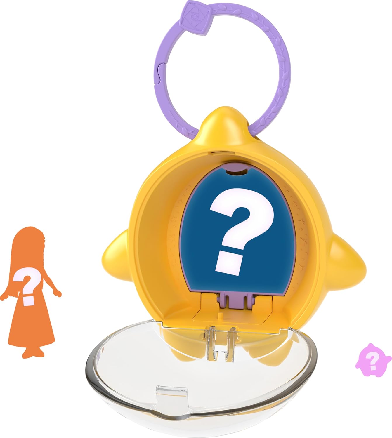 Mattel ​Disney Wish Star Reveals Mini Doll Surprise, Keychain Compact with Character Doll & Accessory (Styles May Vary)