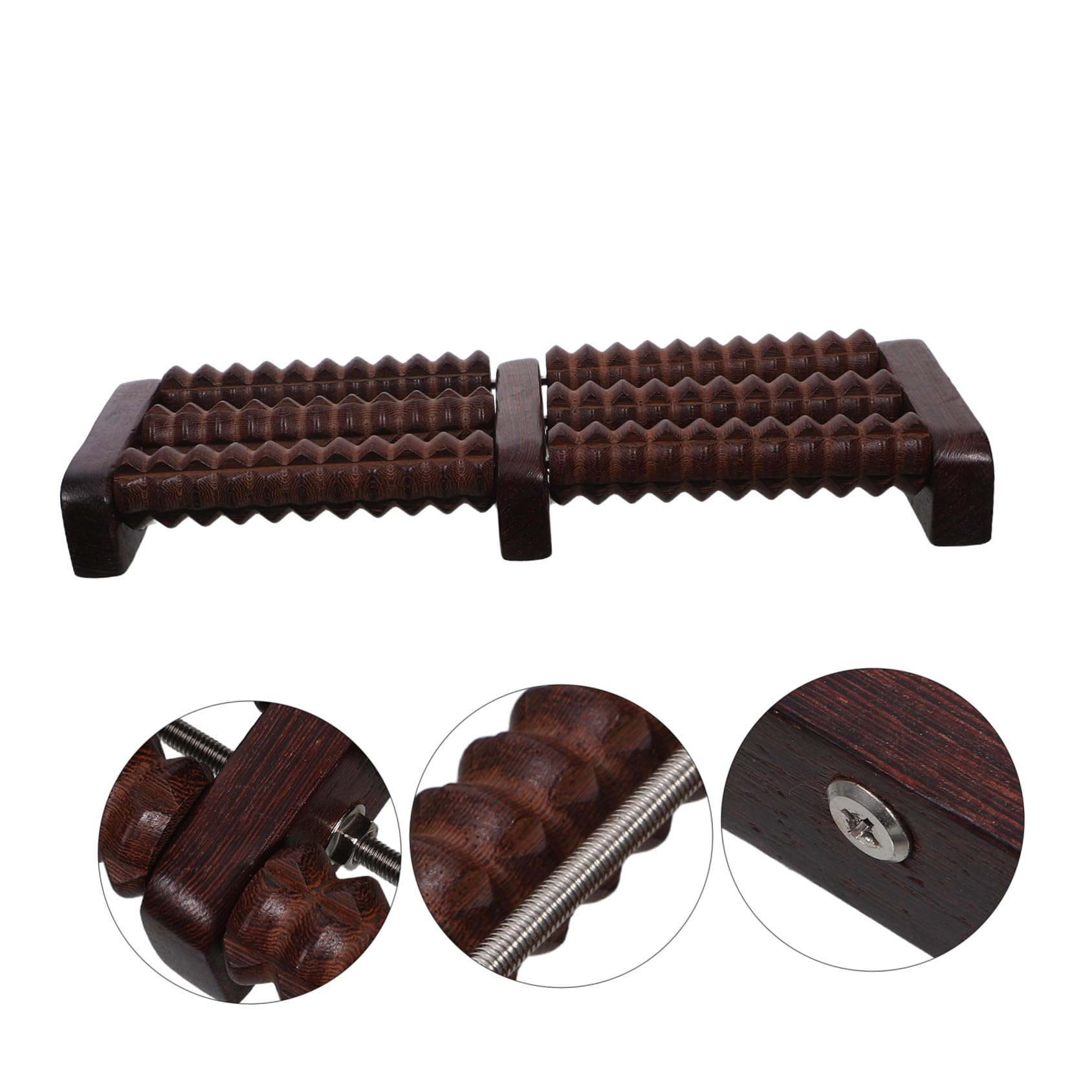 UPKOCH Rodillo de Masaje de Pies de Madera Portátil Masajeador Manual para Talón y Pantorrilla Alivio de Tensión Muscular Profunda Rodillo Acupresor Silencioso para Mujeres y Hombres para
