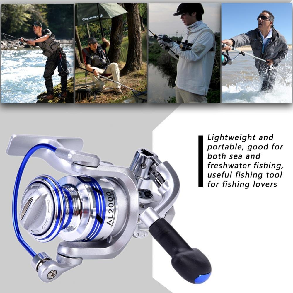 Moulinet De Pêche En Métal 10 Kg - Moulinet Casting Eau Salée Main Droite, Robuste Et Haute Vitesse Pour Pêche En Mer