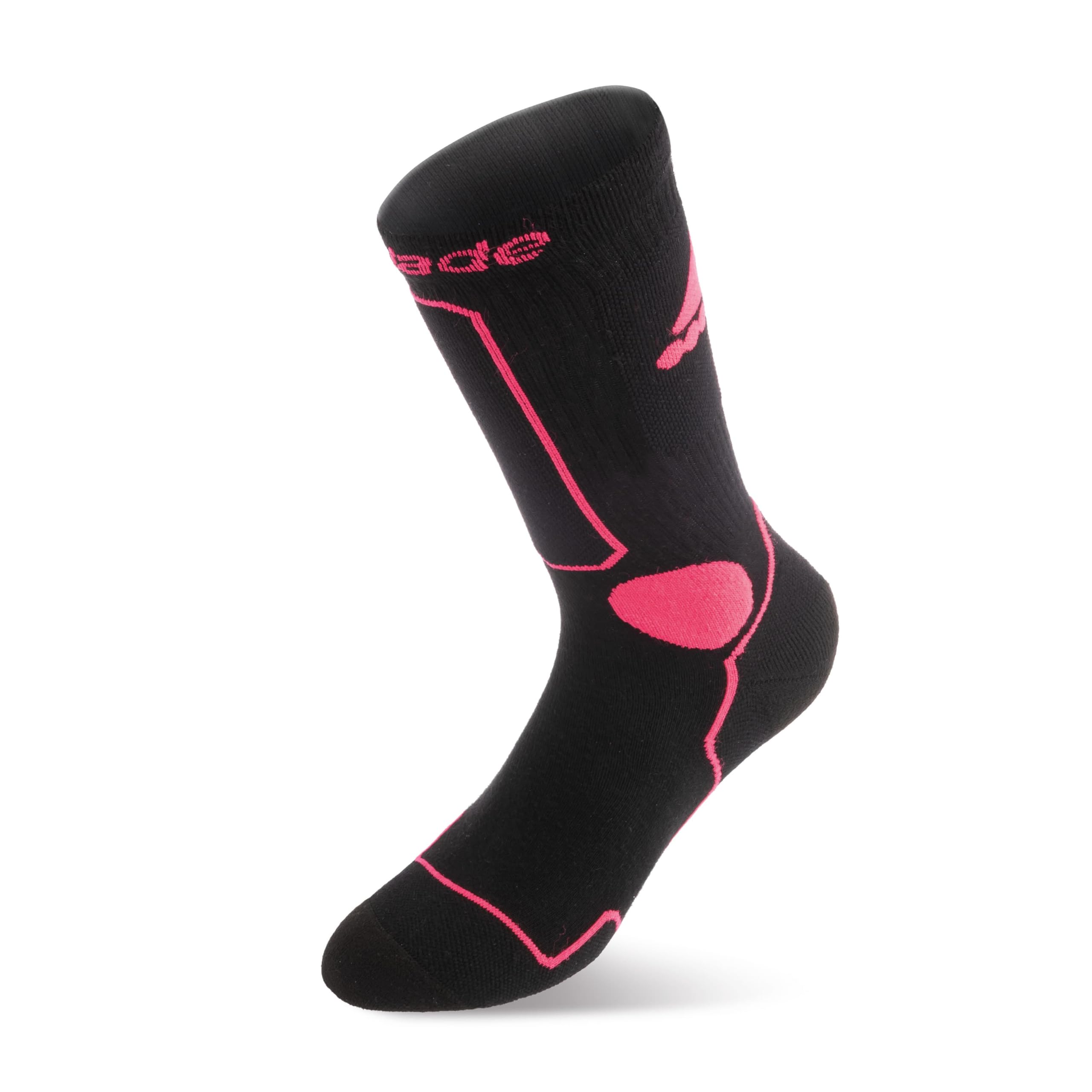 Rollerblade Women's SKATE SOCKS W, black/pink, M