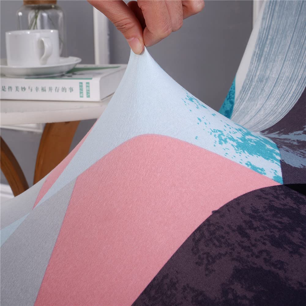 Coprisedie Elasticizzati Con Schienale - Set 4 Pezzi Stile Scandinavo Per Cucina E Ufficio - Foto 5