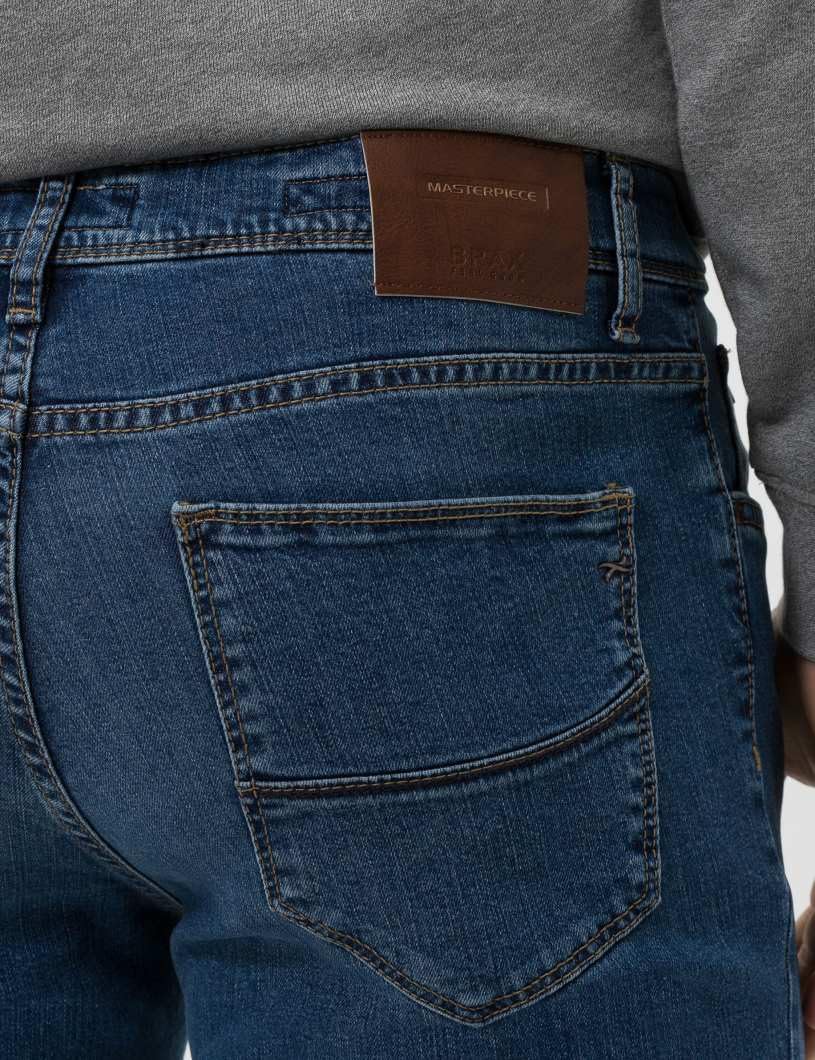 BRAX Straight Jeans Cadiz 5-Pocket Premium Flex dunkelblau