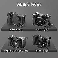 Vista 8 de Kit de Jaula SmallRig para Sony A6700 con Abrazadera de Cable para HDMI, Placa de Liberación Rápida Integrada para Tipo Arca, Jaula de Vídeo