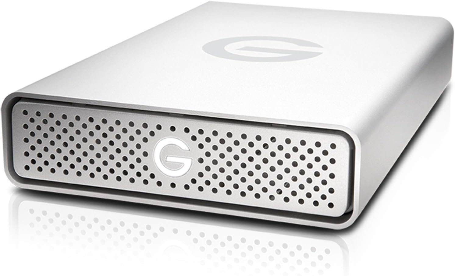 G-Technology 6TB G-DRIVE USB 3.0 Desktop External Hard Drive, Silver - Compact, High-Performance Storage - 0G03674-1