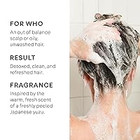 Vista 3 de NatureLab.TOKYO Perfect Clean Scalp Scrub & Clarifying Shampoo - Sugar Crystals, Probiotic Sake Water, Hyaluronic Acid, Pearl Extract - 2-in-1 Deep