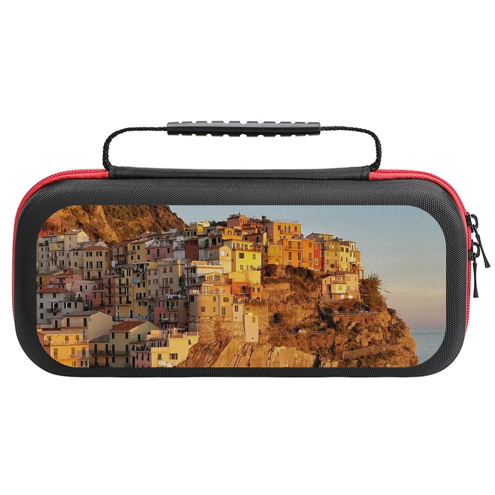 Manarola at Sunset Carry Case Storage Bag for Switch Lite Portable Travel Shell Pouch for Accessories Games