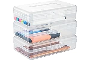 MaxGear Clear Pencil Box: The Ultimate Storage Solution for School and Office