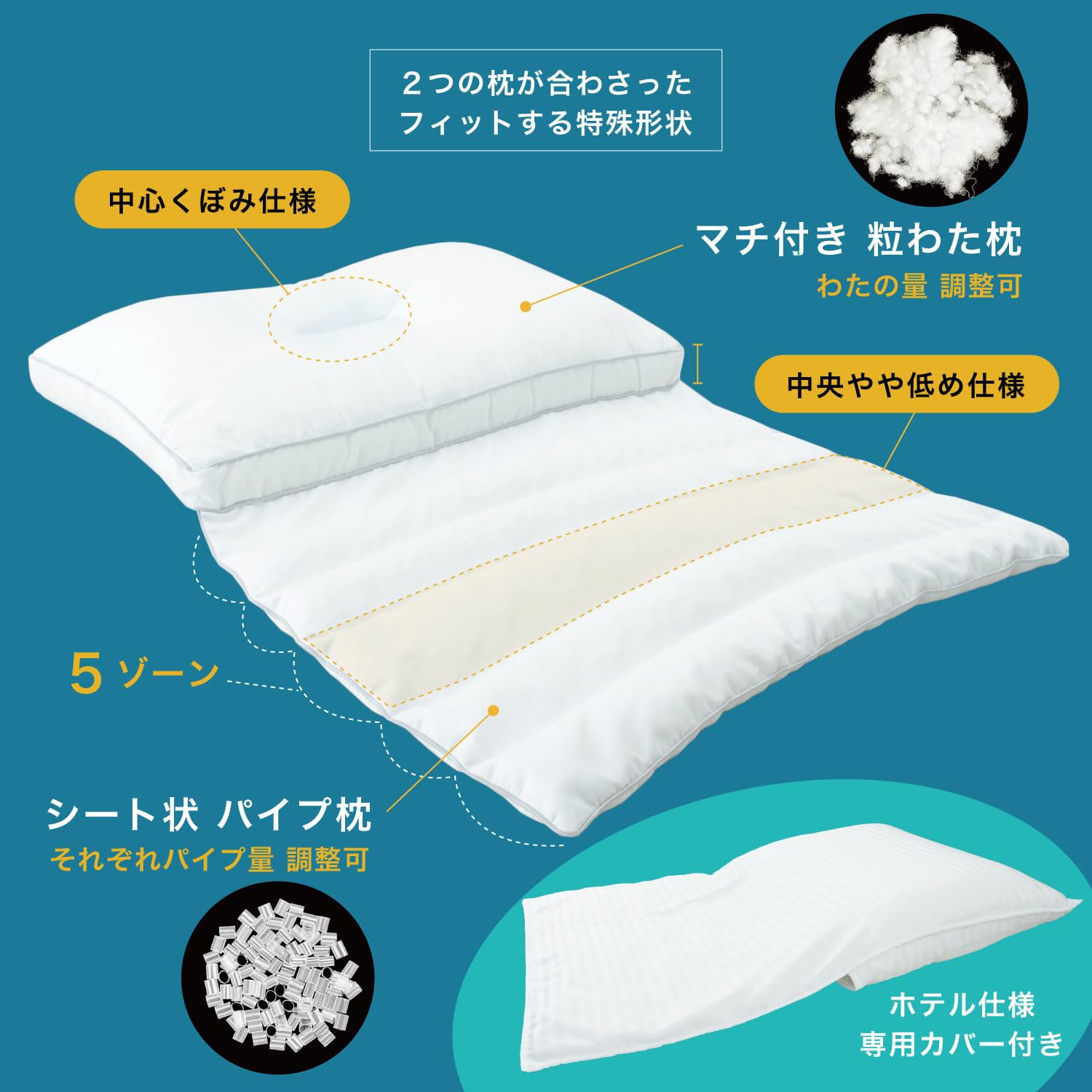 Amazon｜ぐるぐる8変化ピロー 体調に合わせて調整できる 寝姿勢に