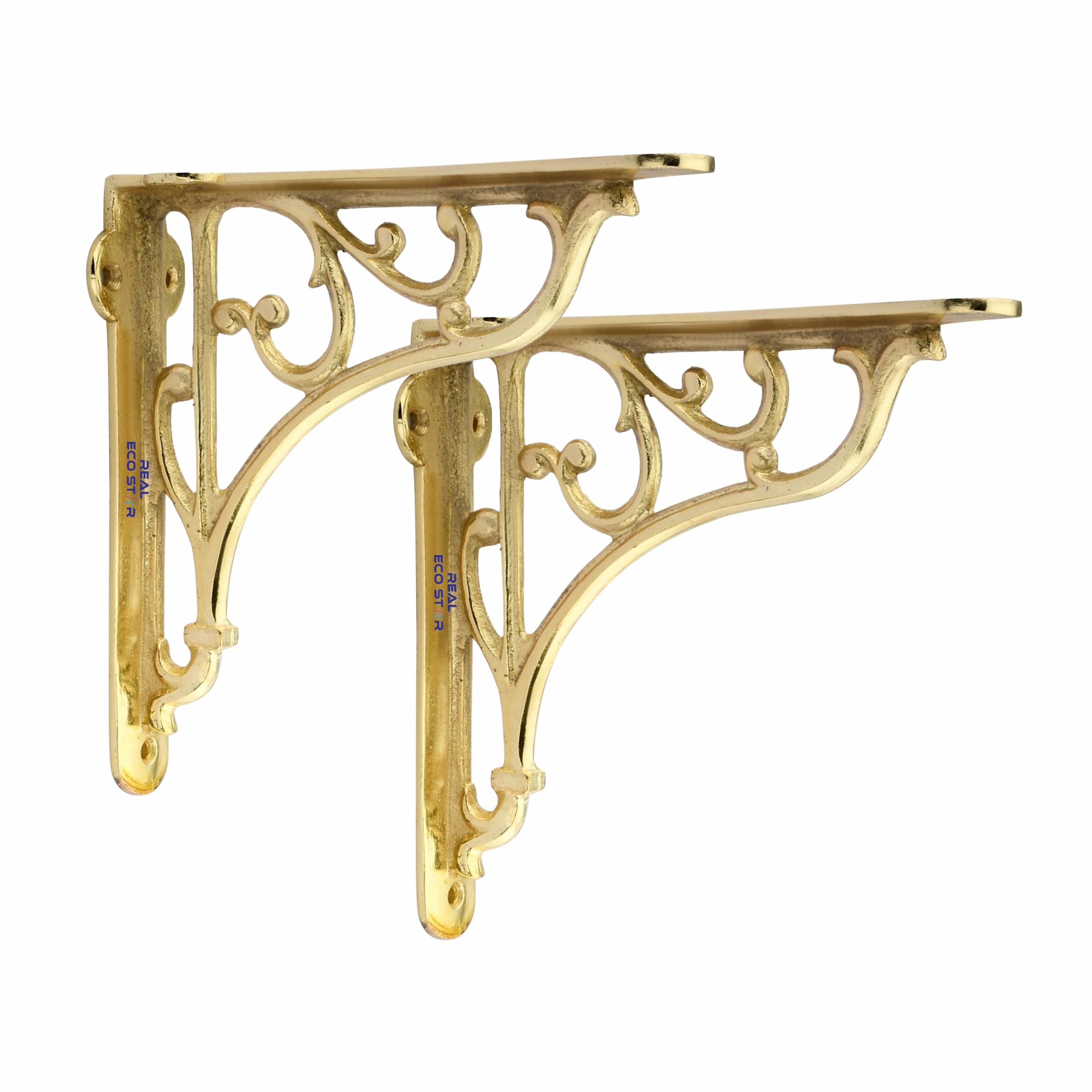 Metal Wall Hook Hanging Plant Bracket | Decorative Straight Plant Hanger for Pots Bird Feeders Planters, Lanterns, Cotton, Wind Chimes Indoor and Outdoor Hanger Shelves (Pack Of 2, Big Gold 30)-image-42