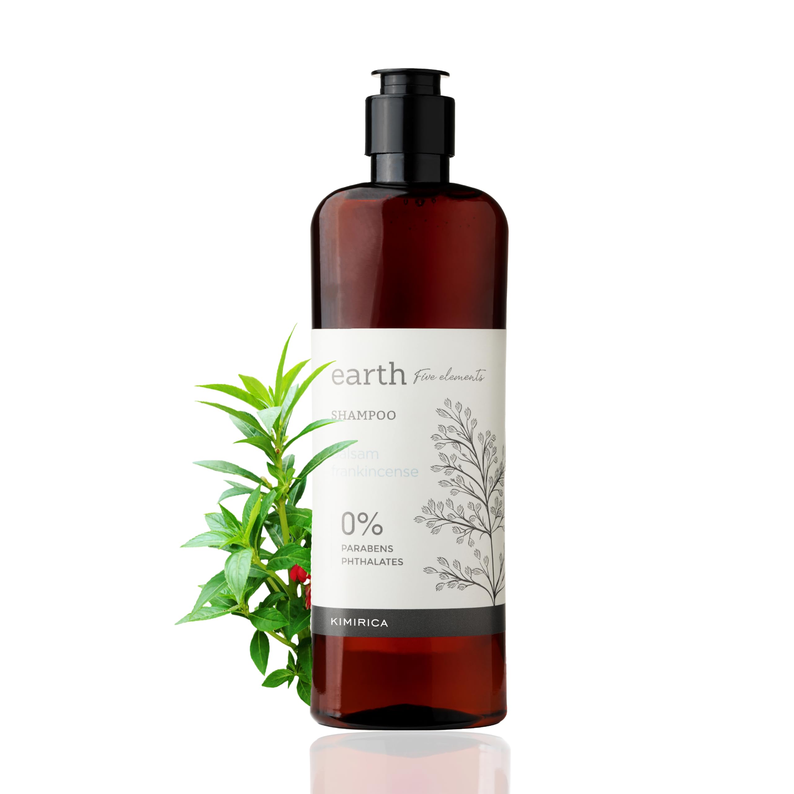 Kimirica Earth Balsam and Frankincense Shampoo made with Naturally Derived Extracts for All Hair Types, 100% Vegan, Paraben and SLS Free for Men and Women (290ml|Pack of 1)-image-33