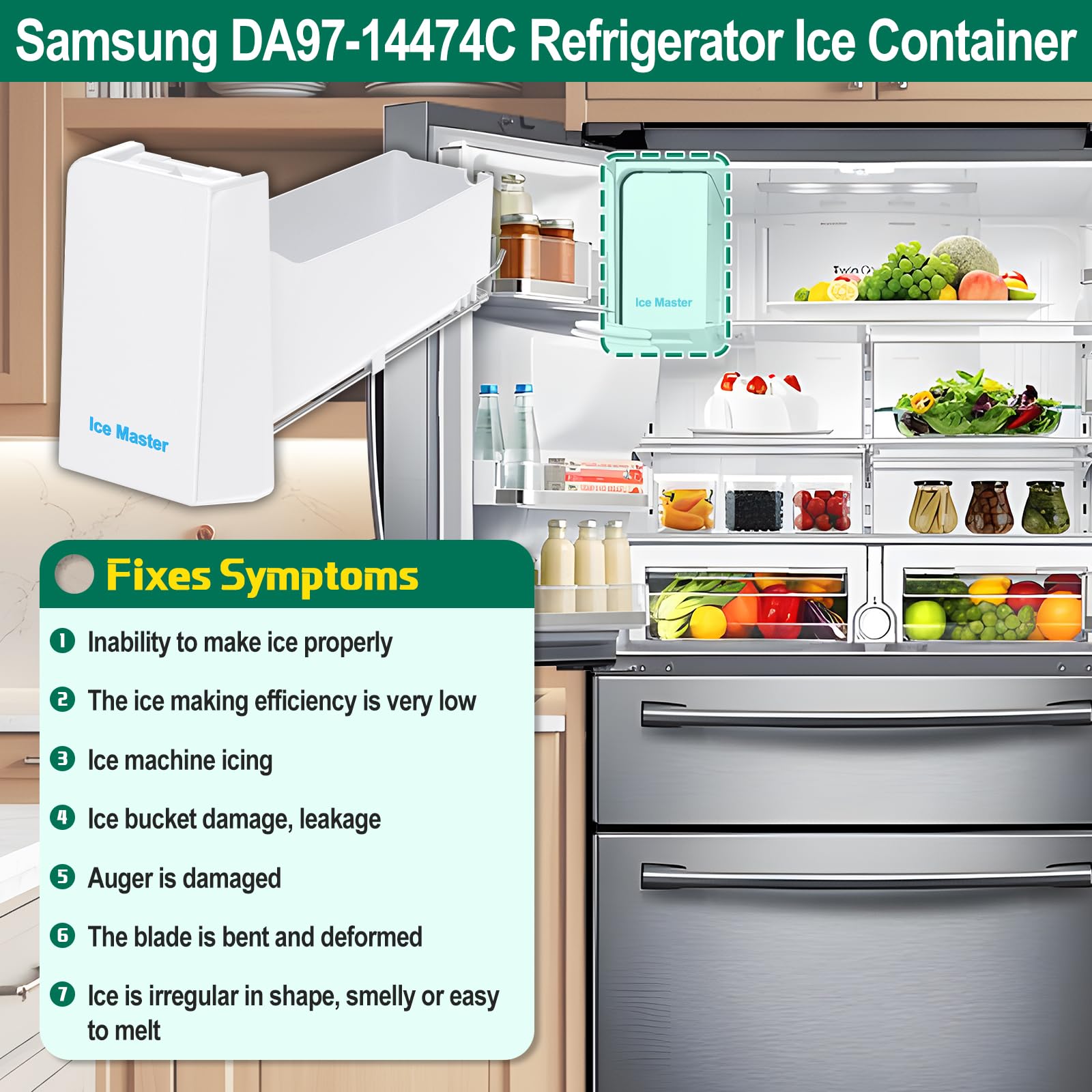 Samsung Ice Maker Samsung Ice Container Bucket Tray Assembly - DA97 ...