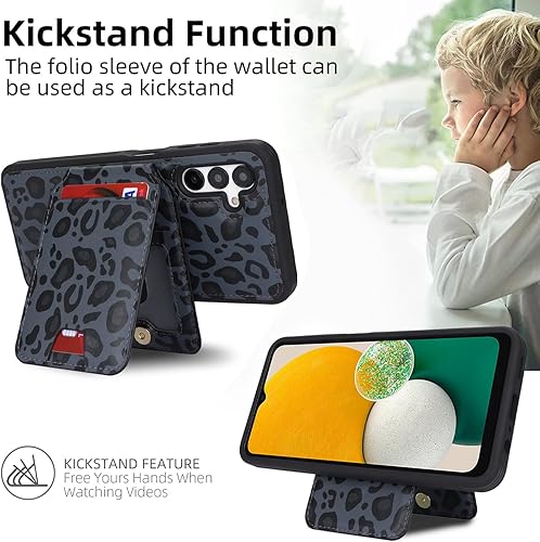 Miniatura 4 de Havaya Funda tipo cartera para Samsung Galaxy A13 5G con tarjetero para Galaxy A13 para mujer, funda para teléfono celular Samsung A13 5G Flip