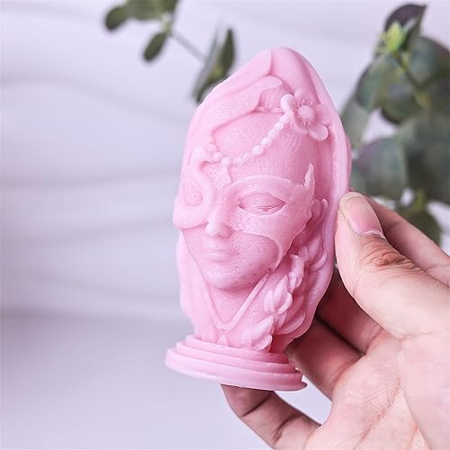 Miniatura 9 de Human Face Mold Silicone Resins Cast for Making Portrait Sculpture Home Decors Human Face Mold