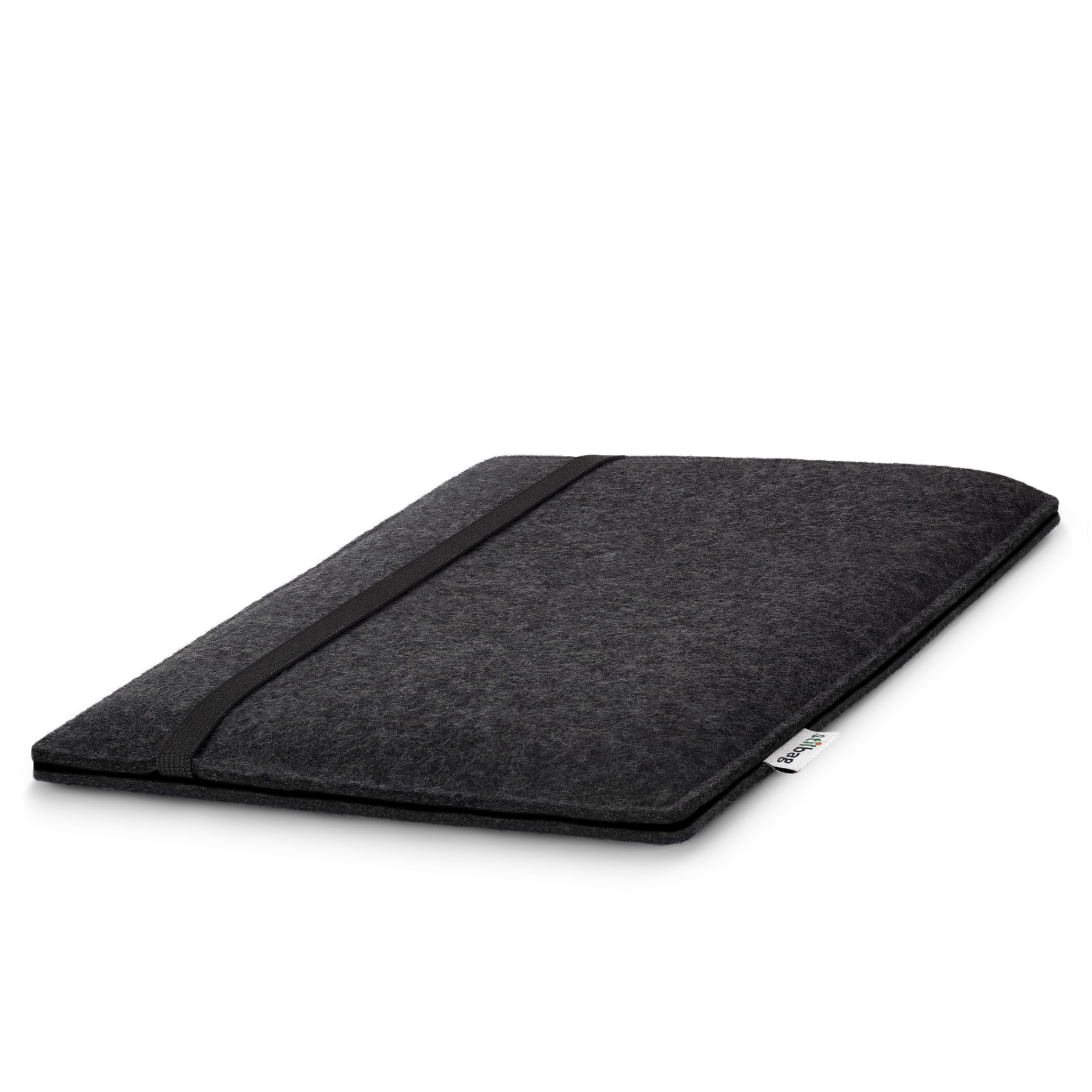 Stilbag Tablethülle Finn für Apple iPad Pro 11-inch (M4) | Farbe: anthrazit/schwarz | Tablet-Tasche aus Filz | Tablet Schutzhülle | Tablet Made in Germany