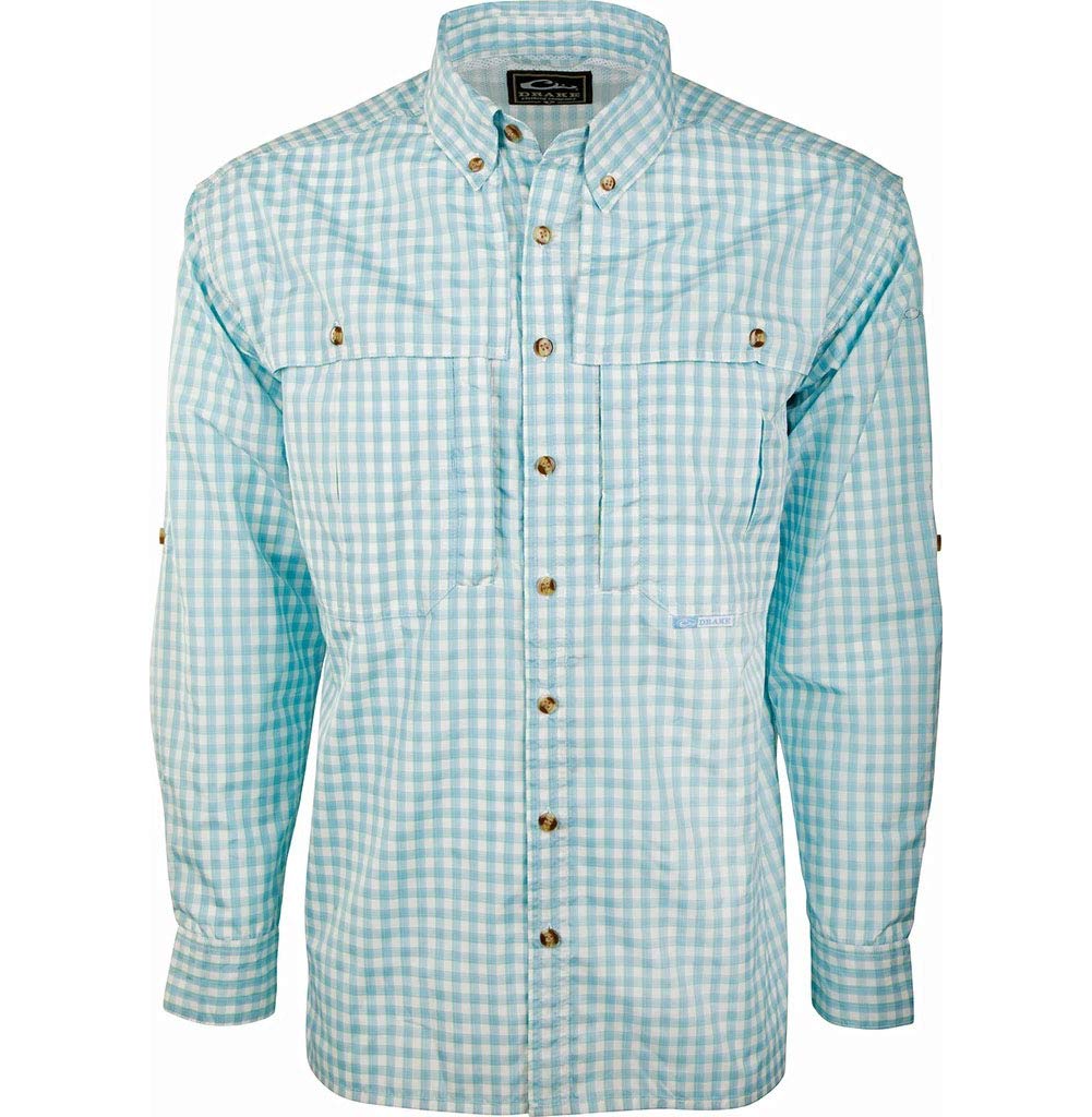 Waterfowl Men's FeatherLite Plaid Wingshooter's Quick-Drying Moisture-Wicking Long Sleeve Shirt