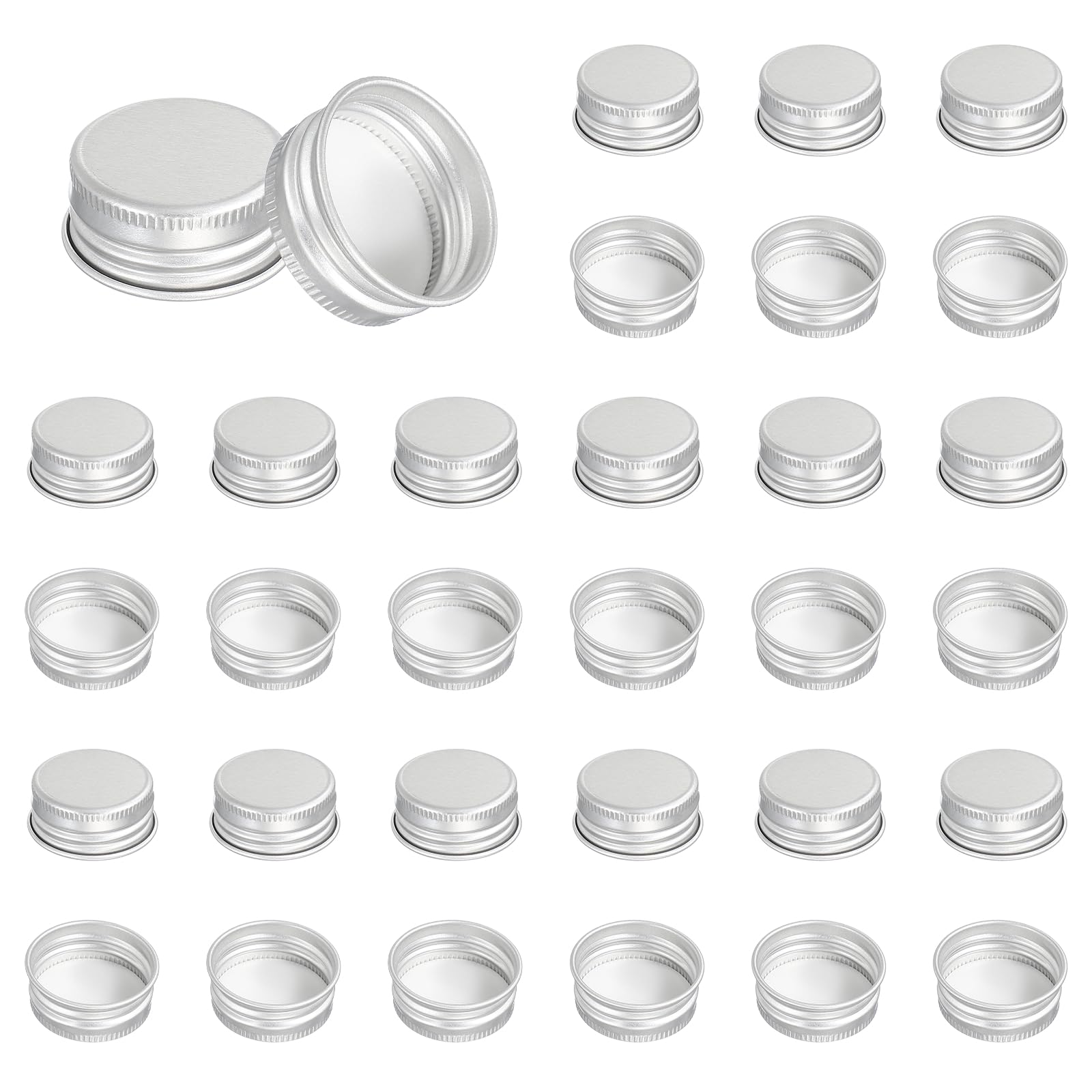 PATIKIL 31mm Aluminum Metal Round Mason Jar Screw Lids 54 Pcs Silver Tone — Amazon image 32