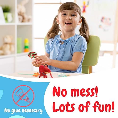 Miniatura 6 de IMPRESA Paquete de 20 bolsas de cuerda de mono para fiestas, 10 piezas por bolsa con 5 colores, hilo de cera flexible y pegajoso, palos de cera de 6