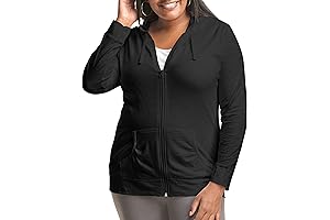 Just My Size™ Women's Full-Zip Slub Hoodie Plus Size