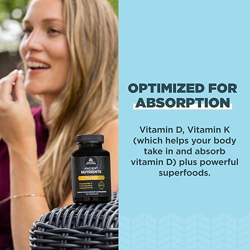 Miniatura 7 de Ancient Nutrition SBO Cápsulas de probióticos, Ultimate, 60 unidades + cápsulas de vitamina D, 90 unidades