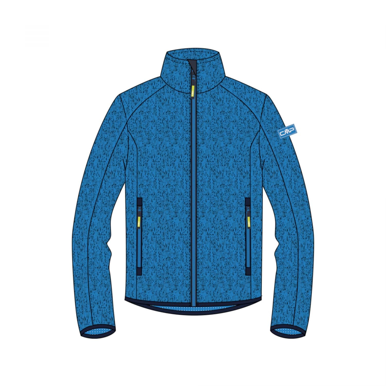 CMP - Chaqueta de Knit-Tech para niños, River-Darker, 110