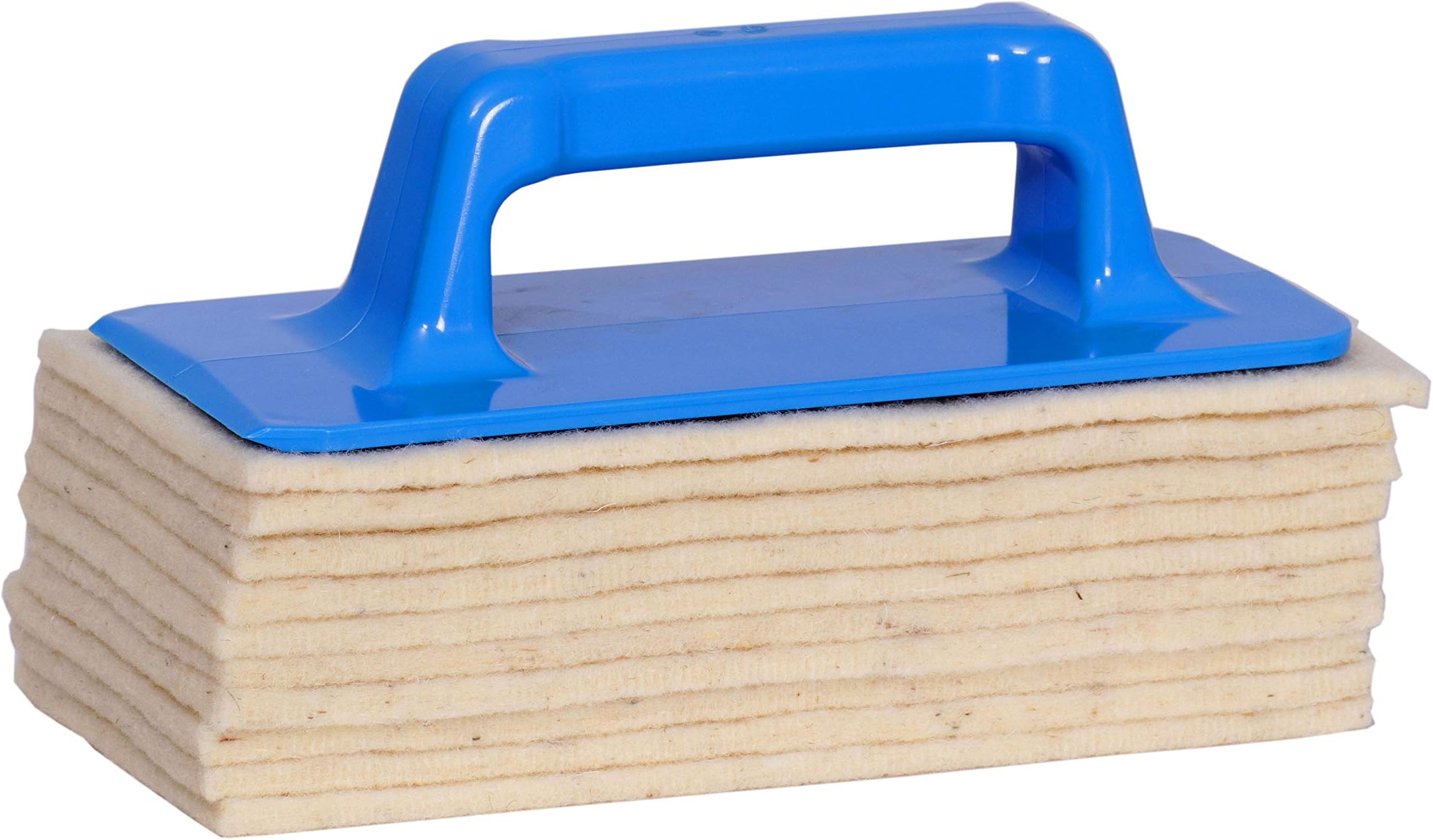 'Hand Pad Holder per parquet RE-OILING Set Including 10x Sheep Wollpad – Einpflegen Polishing. PARQUET FLOORING RE-OILING e.g. with KÄHRS Satin Oil Nourishing