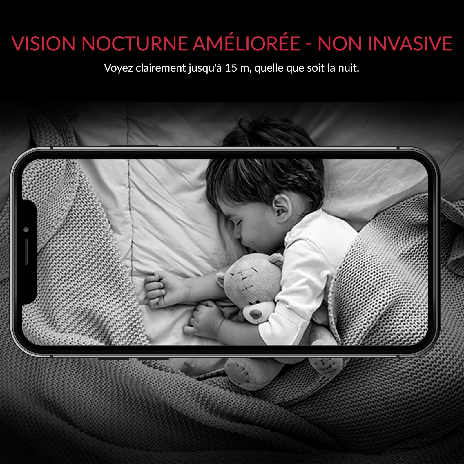 YI Pro 2K/3MP Caméra de sécurité 3pcs pour intérieur,WiFi 2,4 GHz,alertes