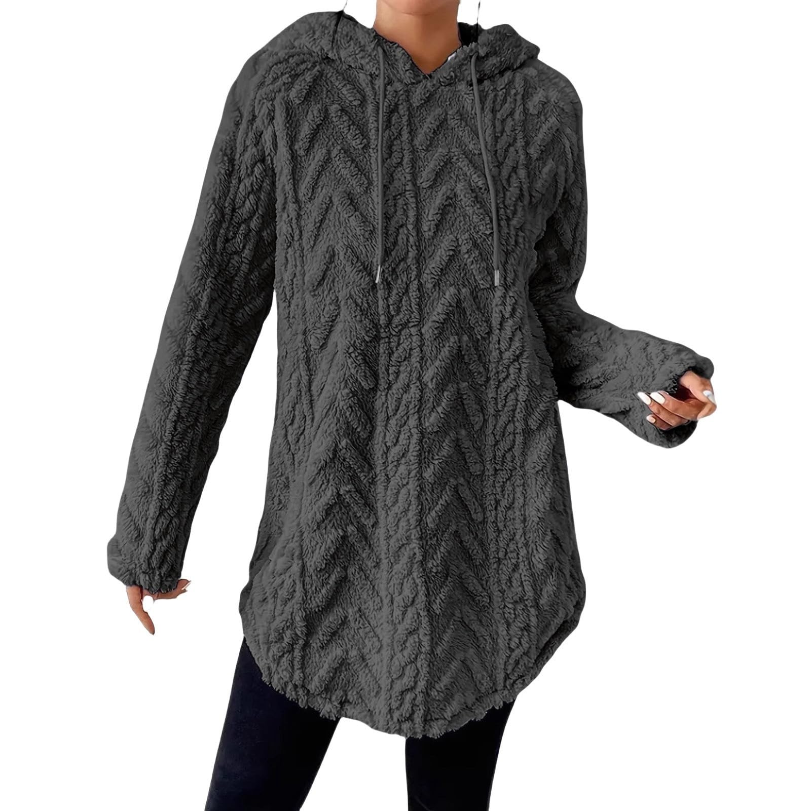 Sudadera con Capucha y cordón de Manga Larga, Estilo clásico e Informal para Uso Diario.