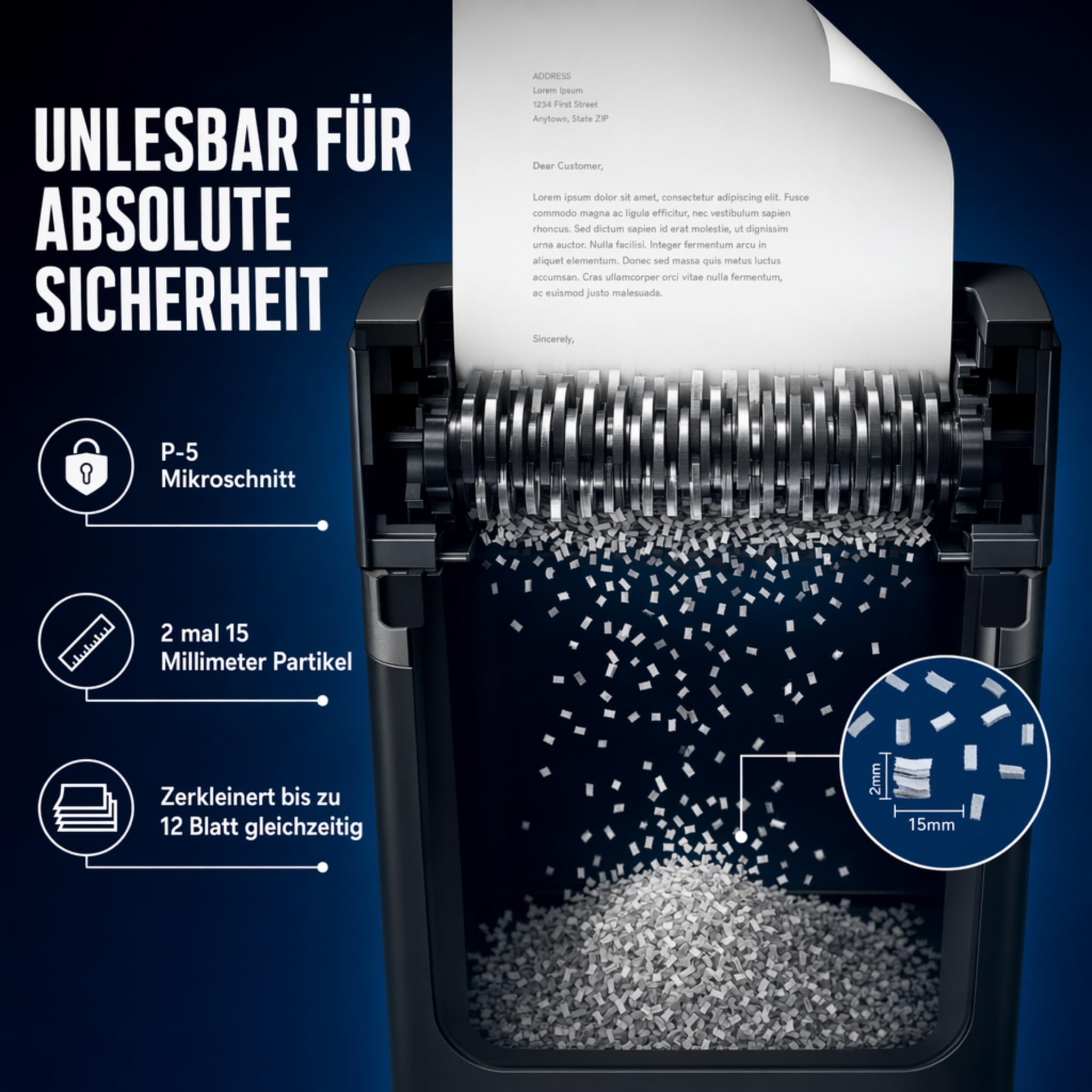 HP niszczarka dokumentów Pro Shredder 12MC