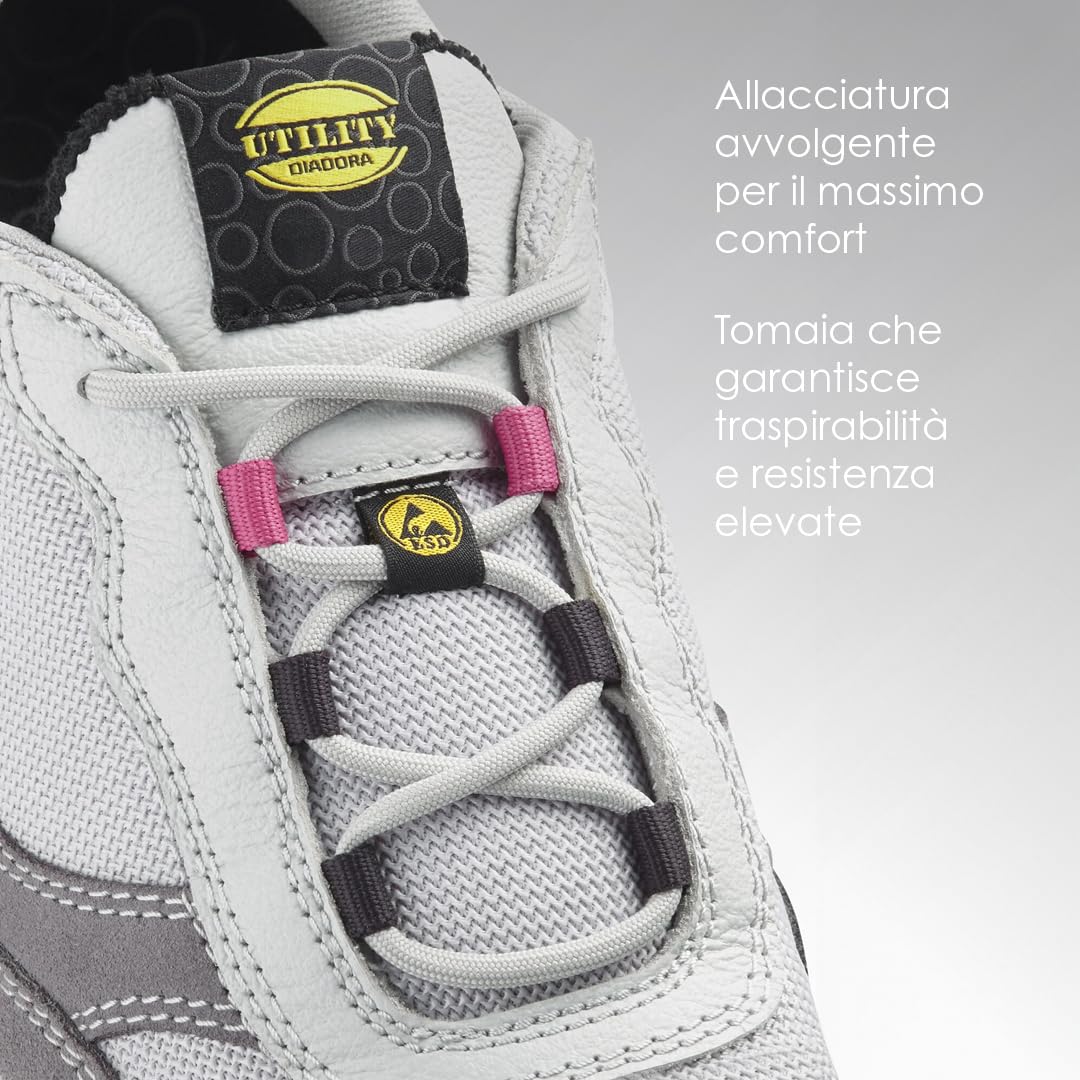 Utility Diadora | Athena Text Low S1PL FO SR ESD - S1PL FO SR ESD - Scarpe Antinfortunistiche Donna