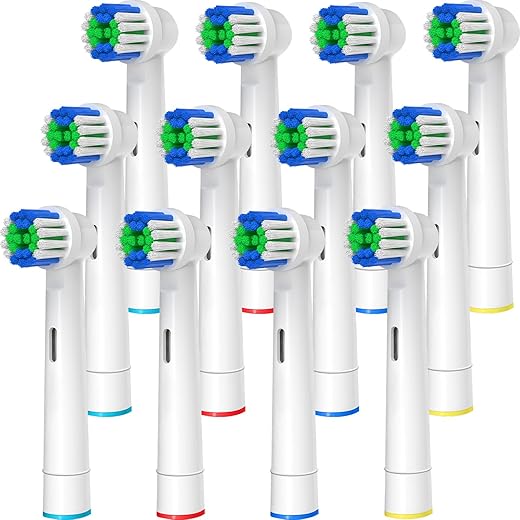 Replacement Toothbrush Heads Compatible with Oral B Braun, 12 Pcs Professional Electric Toothbrush Brush Heads Compatible with Oral B Replacement...