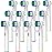 Replacement Toothbrush Heads Compatible with Oral B Braun, 12 Pcs Professional Electric Toothbrush Brush Heads Compatible with Oral B Replacement Heads Refill 7000/Pro 1000/9600/500/3000