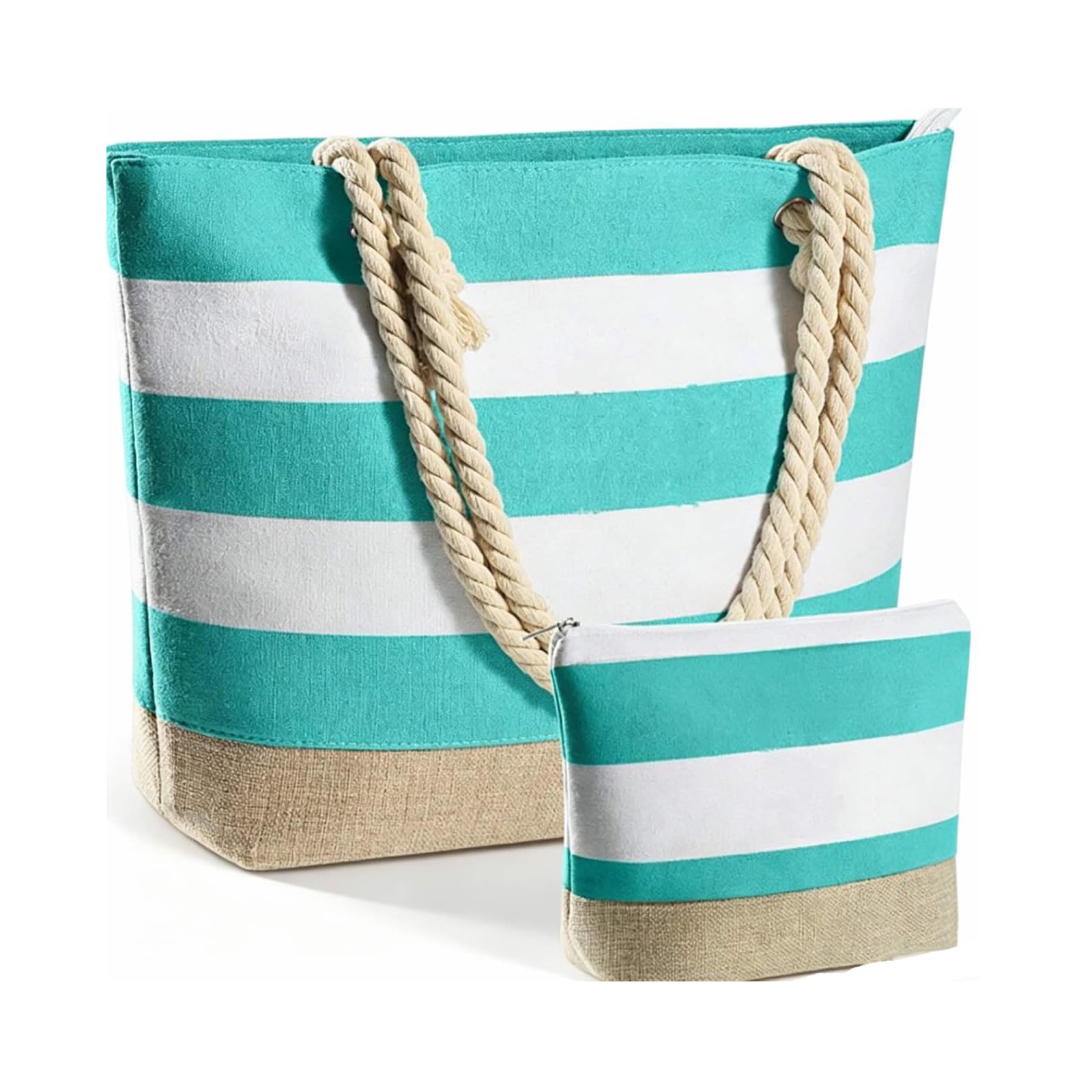 GEEKEO Bolsa de playa para mujer, bolsa de playa grande, impermeable y resistente a la arena, con cremallera, bolsa de playa, bolsa de compras para mujeres, playa, viajes